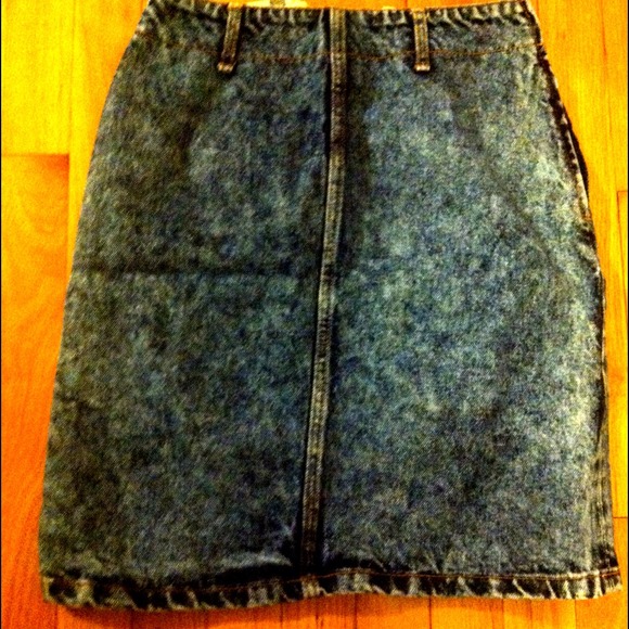High Waisted Denim Pencil Skirt ON HOLD