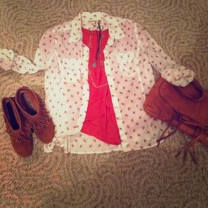 Lucky Brand floral shirt!