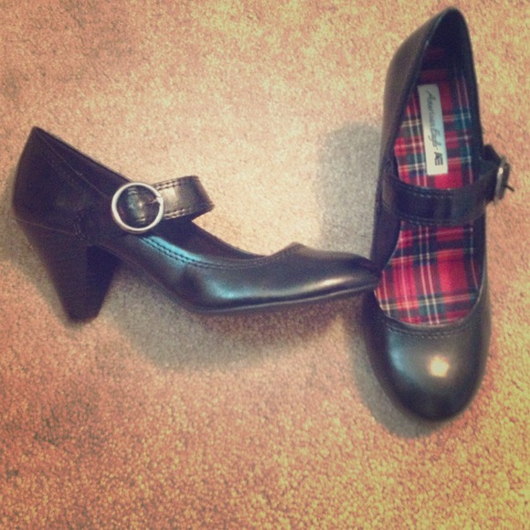 American eagle black heels/Mary Janes! Brand new!