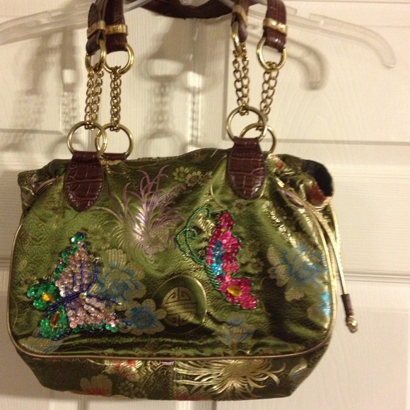 SOLD Green purse