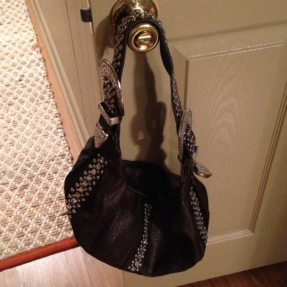 Medium size glitzy brown purse!