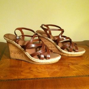 Strappy Cork Wedges