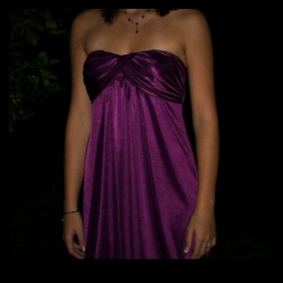 Semiformal purple dress