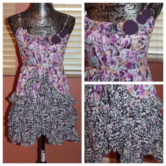Floral ruffle dress
