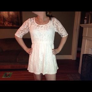 Flower lace dress