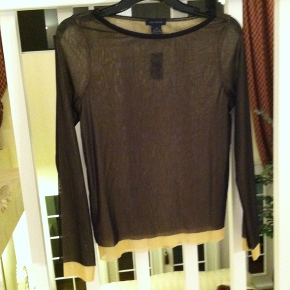 🌟Bundled🌟@lisaoliver Sheer black and nude top