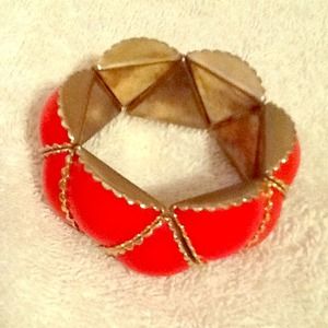 Vintage red and gold bracelet