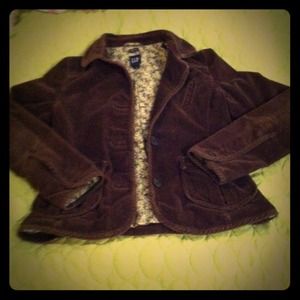 ✨Reduced✨GAP choc brown 3 button corduroy Blazer