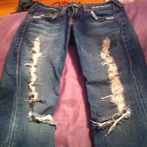 SOLDDDDDDD ☺True religion jeans. Ripped: "Bobby"