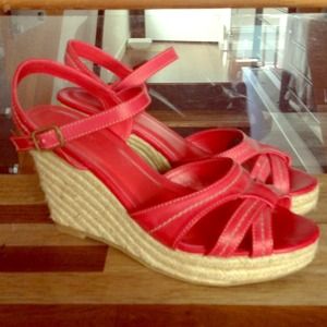 Red Platform Sandal
