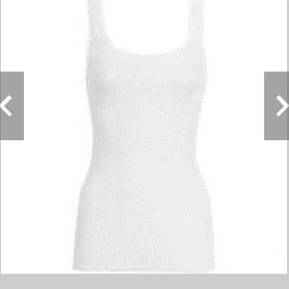 Calypso St Barths lace trim tank top. - Picture 2 of 4