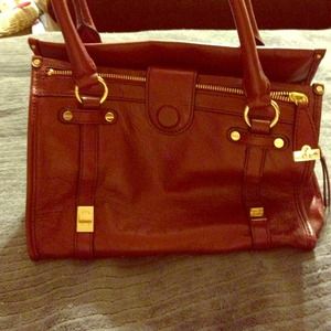 Classy red handbag!