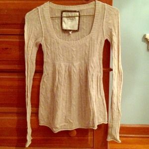 Baby doll sweater. Oatmeal color.