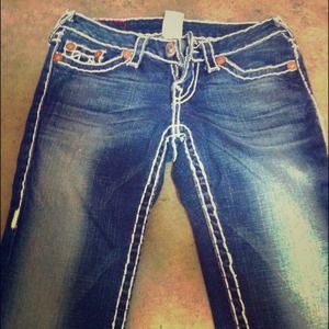 True Religion brand jeans.