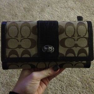 Authentic coach wallet