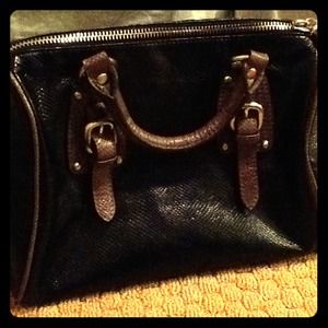 Black snake skin pattern Steven by Steve Maden bag