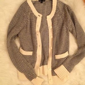 GAP (never worn!) navy and cream sweater