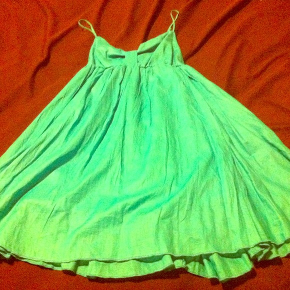 Teal/ blue sun dress