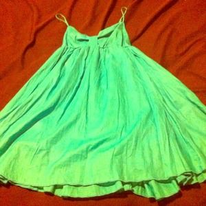 Teal/ blue sun dress