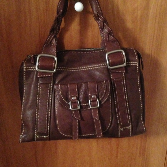 Fossil Leather bag.