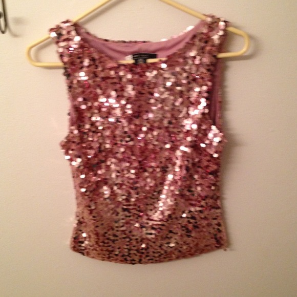 Sequins pink top
