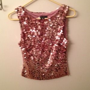 Sequins pink top