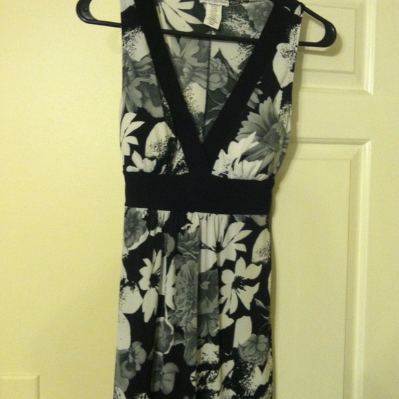 Black and white dress