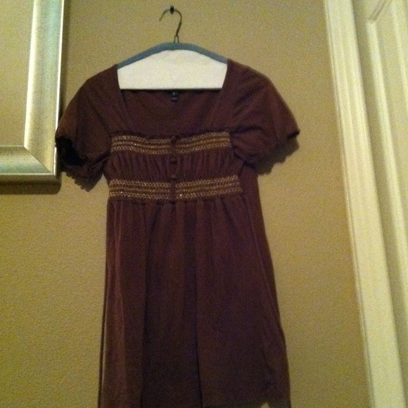 Brown & Gold Top