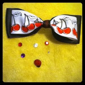 Adorable cherry hair bow - Large