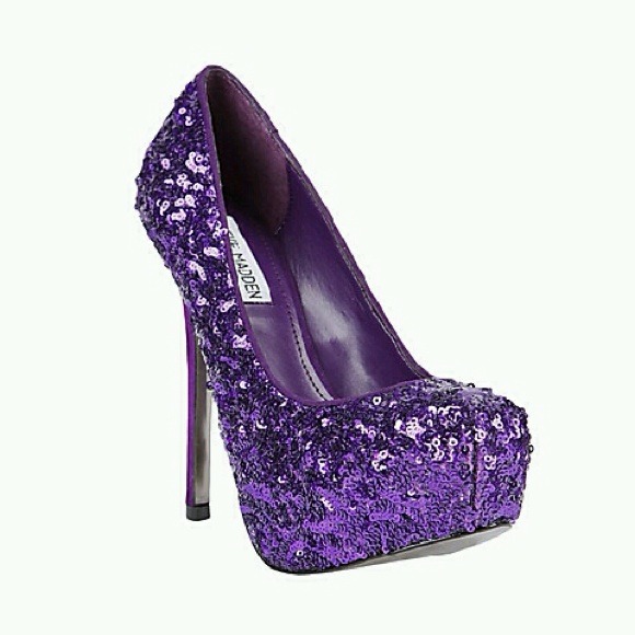 Steve Madden Bitter in PURPLE SEQUIN!!