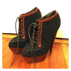 Asos lace up booties