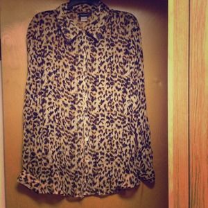Leopard print blouse