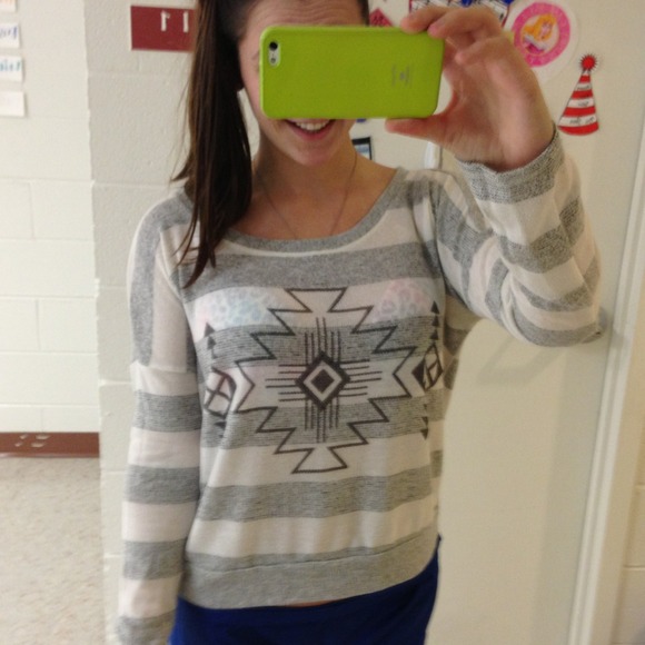 Aztec pattern sweater