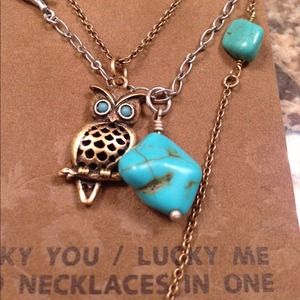 Lucky Brand owl necklace