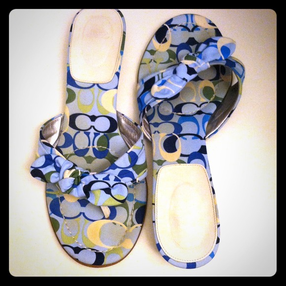 Coach kitten heel sandals