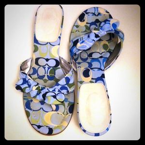 Coach kitten heel sandals