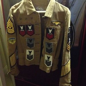 Double d ranch army jacket worn once