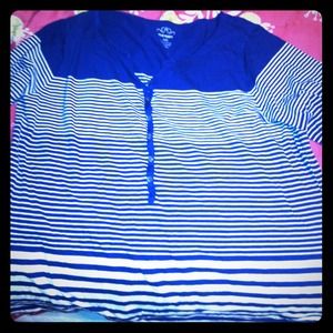 Long sleeve stripe top