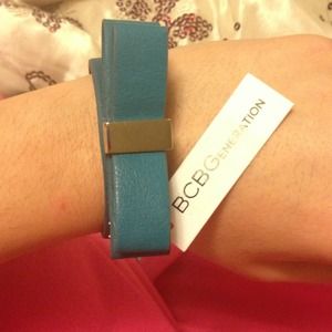 BCBG Teal Bow Bracelet