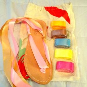 Lolas ribbon sandals.*reduced*