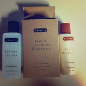 Coach leather cleaner and moisturizer.