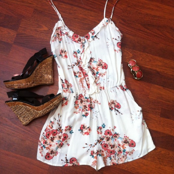 Cherry blossom romper***SOLD