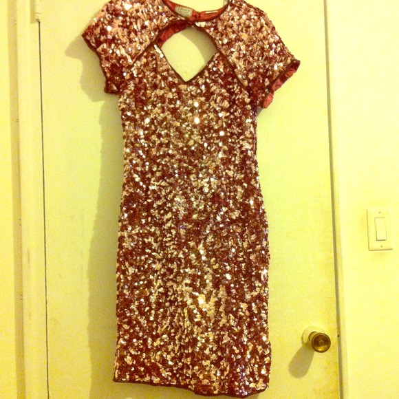 Cut out Sequin Dress