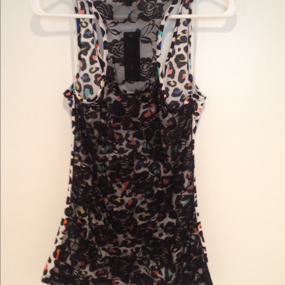 ⭐Sold⭐ Leopard Racerback w Lace Back - Picture 2 of 4