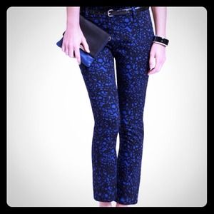 Ann Taylor Squiggle print cropped Chelsea pant 4