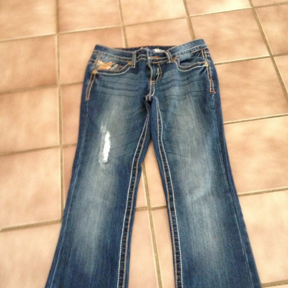 Blinged out jeans! Mint condition! Way too cute!
