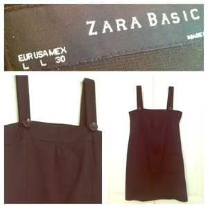 Black Zara Dress with front pockets