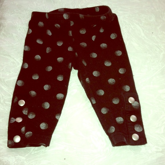 Koala kids black polka dot bottom