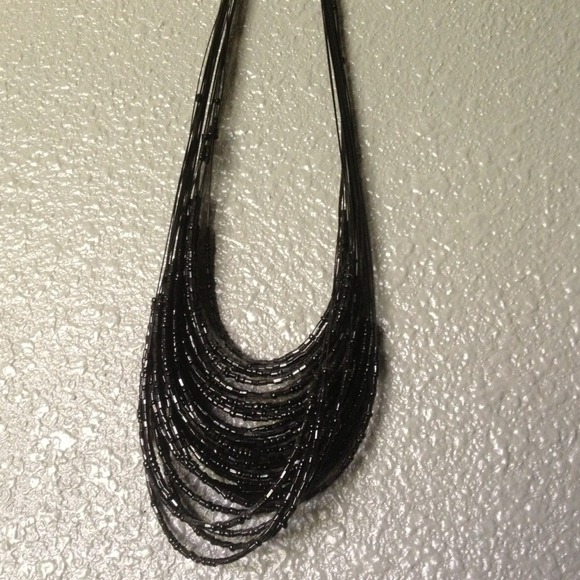 Black beaded necklace reduced!!!