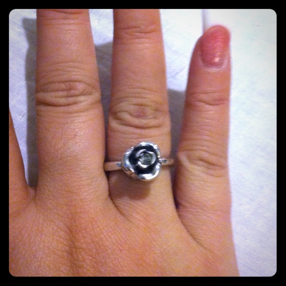 Troll bead ring sterling silver